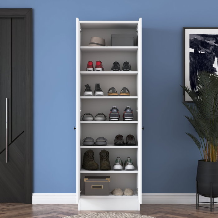 Hanah Home Armario Multiusos Blanco de Diseño Escandinavo Hanah Home Armario Multiusos Blanco de Diseño Escandinavo